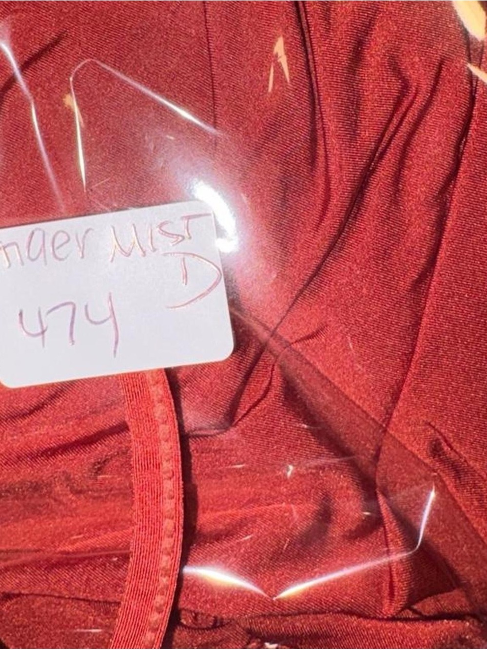 Tiger Mist Rust Ruched Spaghetti Strap Mini Dress - Picture 8 of 8